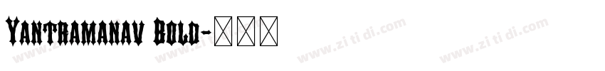 Yantramanav Bold字体转换